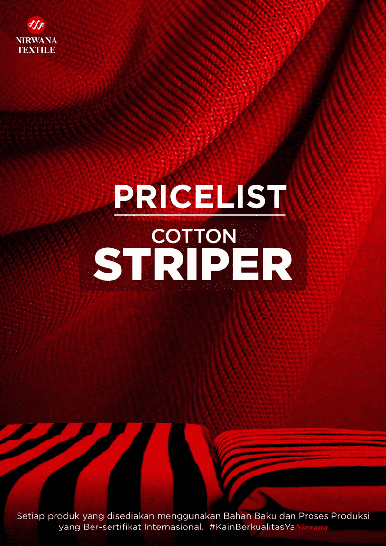 Pricelist COMBED STRIPER
